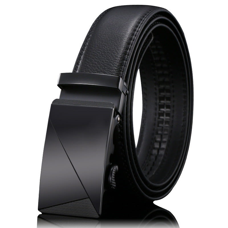 Cinturón de cuero genuino para hombre con hebilla automática