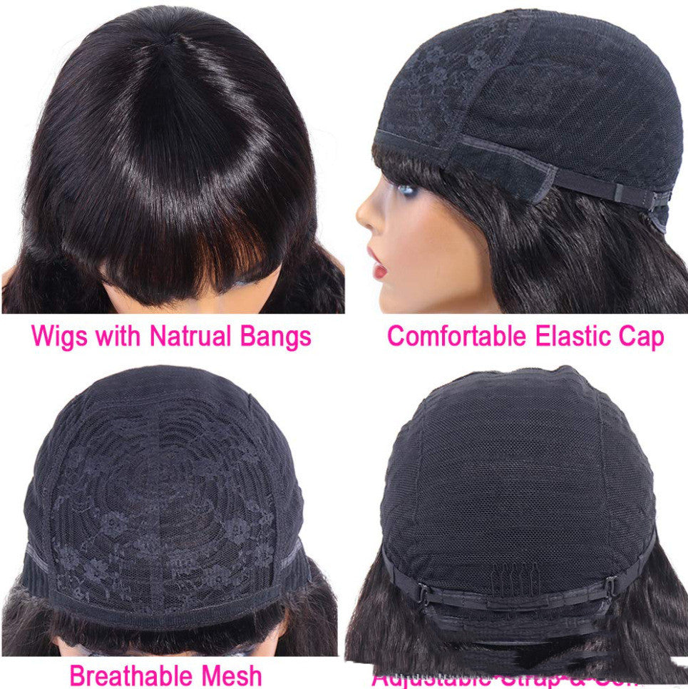 Pelucas BODY WAVE totalmente hechas a máquina sin encaje