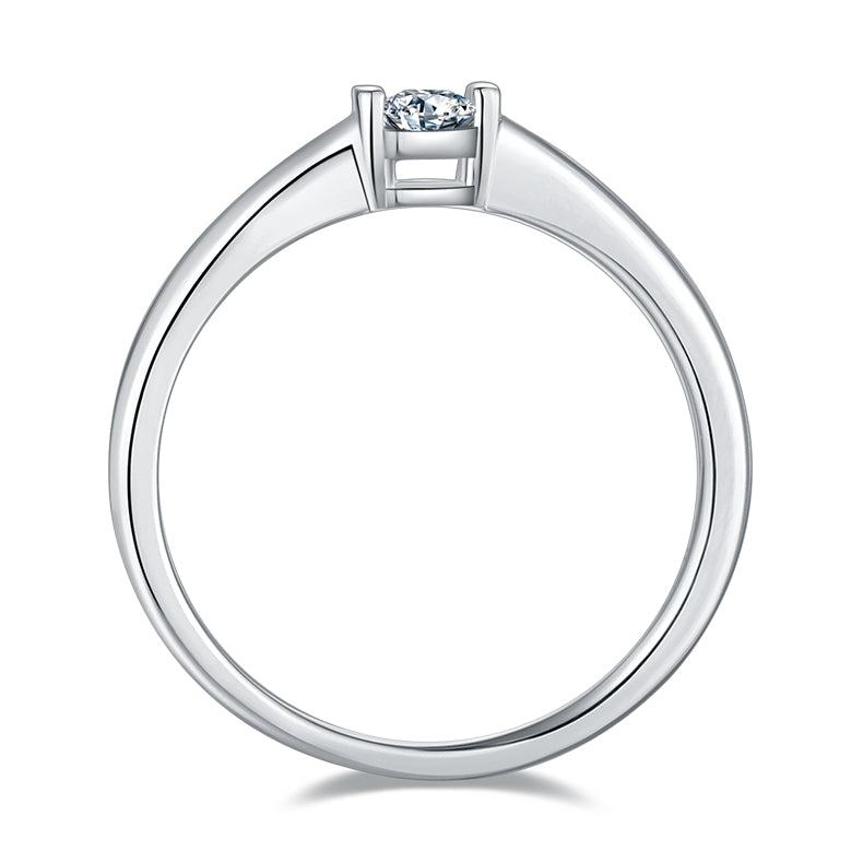 Octagonal Moissanite Set With Top-quality Moissanite Luxury And Fashionable Light Luxury Jewelry Silver Ring S925 Silver Electroplated With Platinum